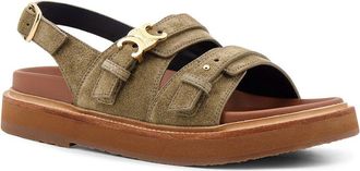 Celine Dnu Pack Celine Triomphe Suede Sandal