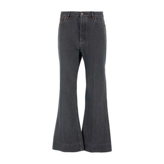 Valentino Garavani Flared Jeans, male, Black, Size: W33 Flared Jeans