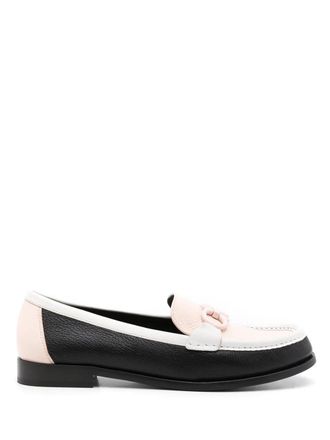 Ferragamo Ferragamo Gancini Leather Moccasin Loafers