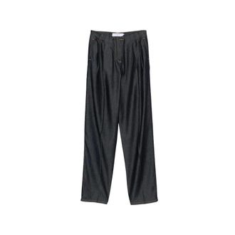 Iro Pantaloni a gamba larga con pieghe Chasing - - Trousers - Donna - Blu - M