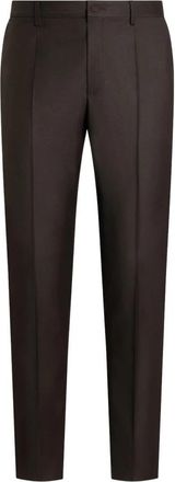Dolce & Gabbana Geklede Broek - Heren - Nette broeken - Zwart - L - Wol - Broeken