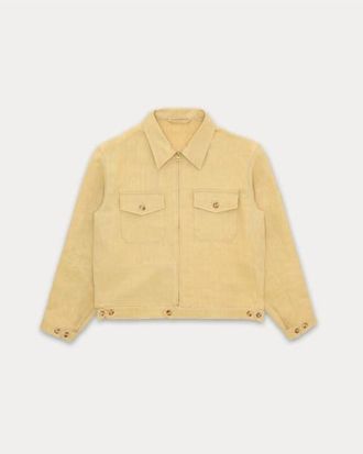 Fortela Albert Linen Jacket in Camel at Nordstrom, Size 54 Eu