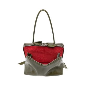 The Attico LAltra di Milano Schoudertas - Dames - Tassen - Groen - Maat: ONE Size Leer