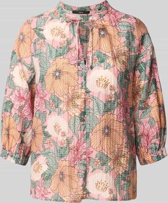 Zero Regular Fit Bluse aus Lyocell-Mix mit 3/4-Arm in Altrosa, Gr&ouml;&szlig;e 38