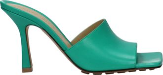 Bottega Veneta Damess Sandalen zuurgroen/turquoise leer