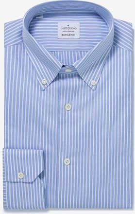 Giampaolo Lang&auml;rmeliges Hemd aus gestreifter Baumwolle