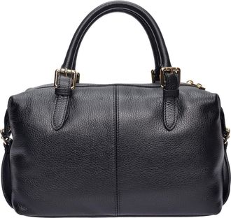 Luisa Vannini Zwart Rundleer Tas