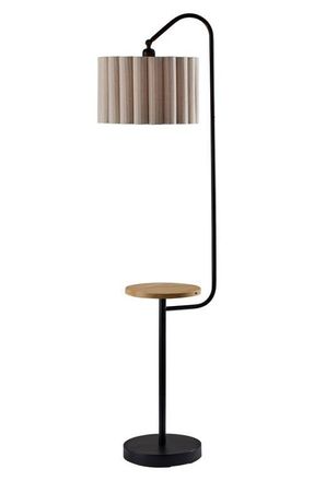 Adesso Caldwell Shelf Floor Lamp in Black at Nordstrom