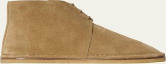 The Row Mens Nicola Soft Suede Chukka Boots