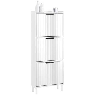 SoBuy Zapatero Estrecho Con 4 Solapas Organizador Para Zapatos De Entrada 100 X 19 X 91 Cm Negro Fsr177-l-sch Sobuy Es