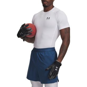 Under Armour HeatGear Armour Compression Performance T-Shirt in White at Nordstrom, Size Xx-Large