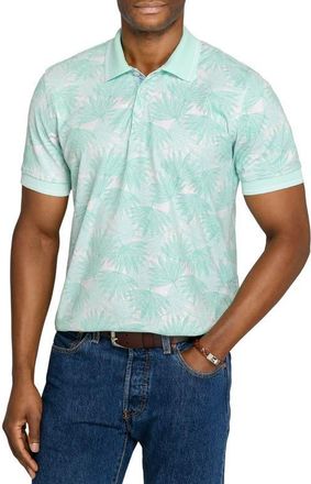 ConStruct Slim Fit Leaf Polo Short Sleeve Shirt in Mint at Nordstrom, Size Xx-Large