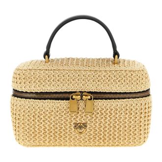 Pinko Handbags, female, Beige, Size: ONE SIZE Vanity Soft Mini