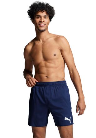 Puma Badeshorts PUMA PUMA SWIM MEN MID SHORTS, Herren, Gr. XXL, N-Gr, navy, Web, Obermaterial: 100% Polyester, Badehosen Badeshorts, mit elastischem Bund, 