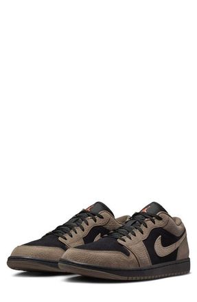 Nike Jordan Air Jordan 1 Low SE Basketball Sneaker in Noir/Gris Olive at Nordstrom, Size 11.5