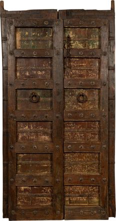 Biscottini International Biscottini - Puerta Corredera Medieval Antigua Interior O Exterior De Madera Maciza Y Hierro