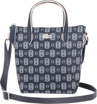 Lacoste Mini sac cabas L.12.12 Concept Marine - Dames - Schoudertassen - Blauw - ONE Size - Tassen