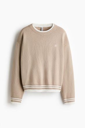 H&M Layered-look Jumper in Beige at Nordstrom, Size Xx-Large