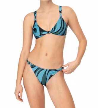 Mikoh Swimwear Lula Knot Top In La Plage