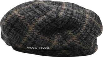 Miu Miu Pre-owned Accessories, female, Multicolor, Size: ONE SIZE Pre-owned Beret