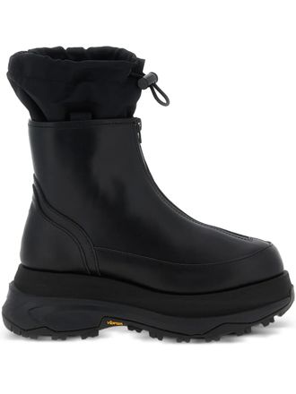 sacai platform ankle boots - Black