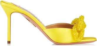 Aquazzura Womens Chain Of Love Sandal In Yellow