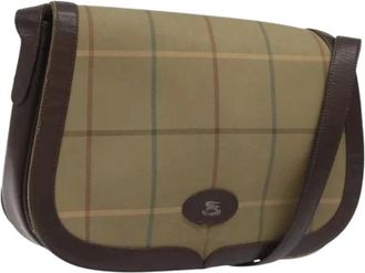 Burberry Pre-owned Cross Body Bags, female, Brown, Size: ONE SIZE Pre-owned Canvas Shoulder Bag