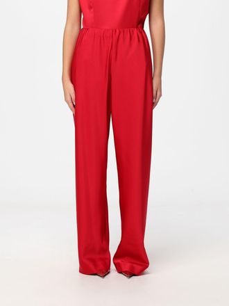 Meimeij Pantaloni palazzo in cr&ecirc;pe a vita alta con fascia elasticizzata