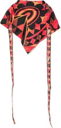 Pucci Silky Scarves, female, Multicolor, Size: ONE SIZE Silk Triangle Scarf
