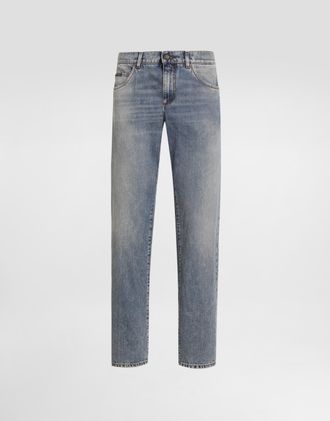 Dolce & Gabbana Denim Trousers - Man Denim Multi-colored 44