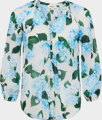 L'agence Teagan Dolman-Sleeve Blouse