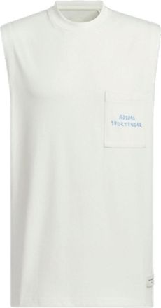 adidas Graphic Tank Top Asia Sizing White Blue JP2642