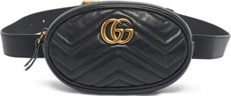 Gucci Marsupio Marmont in pelle - Nero