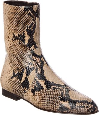 Khaite Khaite Colt Python-Embossed Leather Bootie