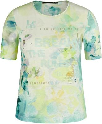 LeComte Print Shirt - Dames - Tops - Groen - Maat: 3XL Viscose