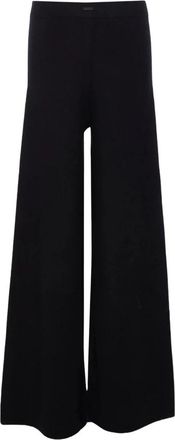 Max Mara Mxmfiabe Broek - Dames - Wijde Broeken - Grijs - S - Kasjmier - Broeken