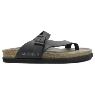 Mephisto Mephisto Niels Nubuck Mens Slip On Sandals - Black - Size:UK 10.5