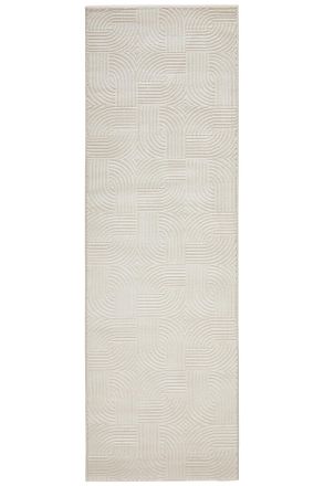 Novel L&auml;ufer, Creme, Textil, Struktur, rechteckig, 80x250 cm, Oeko-Tex Standard 100, pflegeleicht, Teppiche und B&ouml;den, Teppiche, Teppichl&auml;ufer, L&auml;ufer