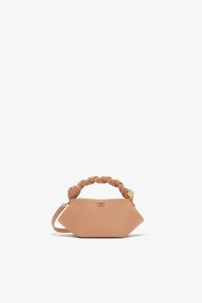 Ganni Tawny Birch Mini Bou Bag in Brown