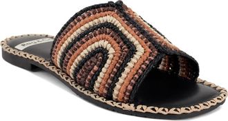 Rag & Co. Kente Slide Sandal in Black Multi at Nordstrom Rack, Size 10