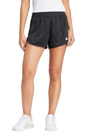 adidas Pacer High Waist Knit Shorts in Black at Nordstrom Rack, Size Small