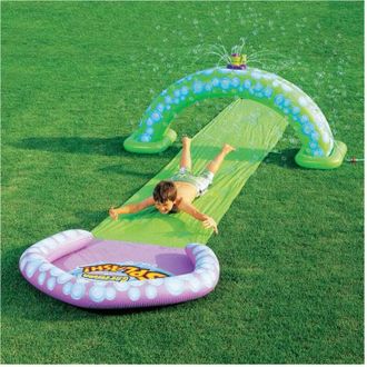 Trade Shop Trade Shop - Scivolo DAcqua Da Giardino Con Arco 488 Cm Divertimento Piscina Mare Estate