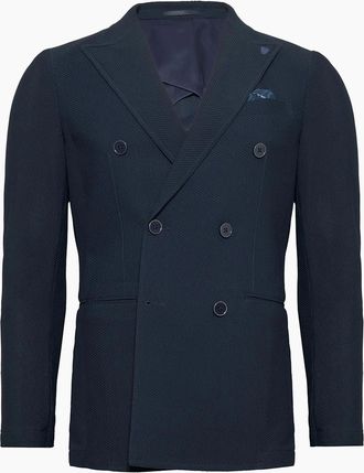 R2 Mens R2 DOUBLE BREASTED TRAVEL JACKET NAVY - Size: 42
