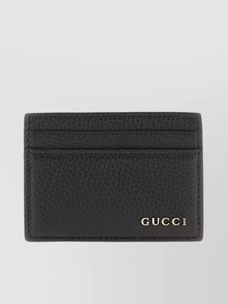 Gucci leather textured card holder
