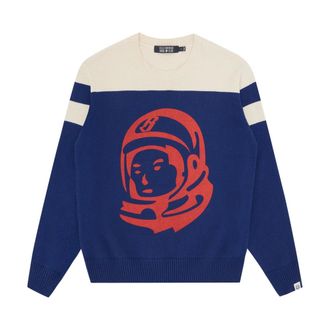 Billionaire Boys Club Truien & Vesten, Heren, Blauw, M, Katoen, Astro Gebreide Crewneck Trui