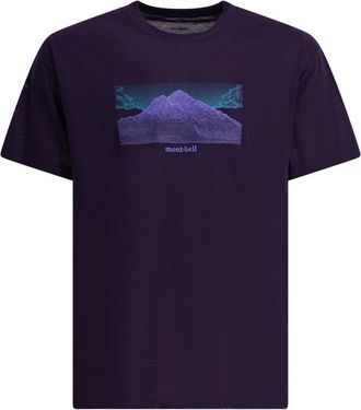 Montbell Wickron T Geografie - Heren - T-shirts - Paars - XL - Polyester - Tops