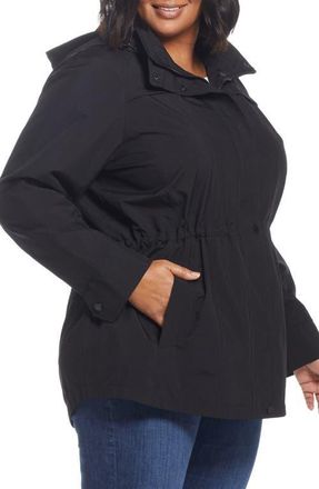 Gallery Packable Water Resistant Jacket in Black at Nordstrom, Size 3X