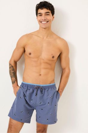 Fat Face FatFace Trevose Navy Whale Embroidered Swim Shorts