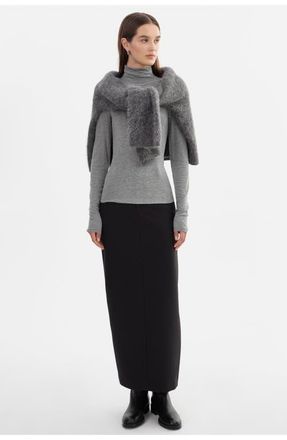 LaMarque Sadie | Long Sleeve Mockneck Top in Heather Grey at Nordstrom, Size Xx-Small