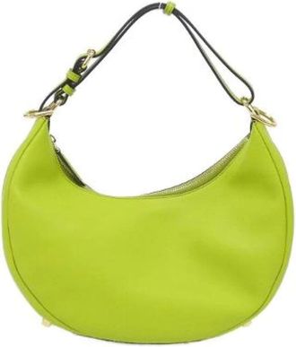 Fendi Pre-owned Graphy Small Calf Shoulder Bag - Dames - Vintage Schoudertas - Groen - ONE Size - Leer - Vintage